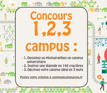 Concours 1, 2, 3, Campus : photographiez, dessinez, et décrivez votre campus