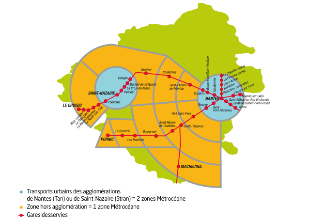 MétrOcéane - Plan des lignes