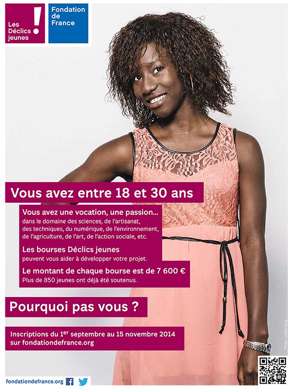 Bourses Déclics Jeunes de la Fondation de France, inscrivez-vous du 1er septembre au 15 novembre !