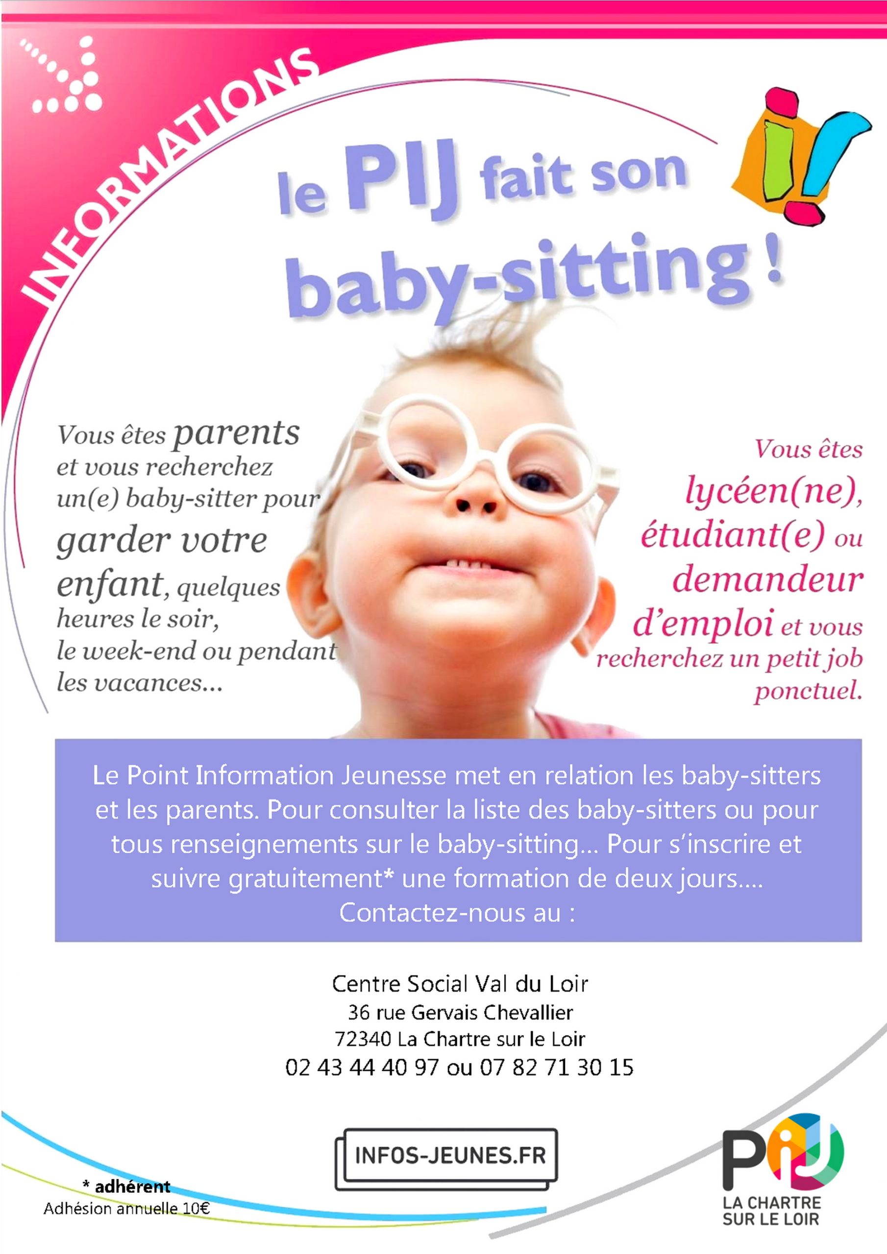 Service Baby-Sitting à la Charte sur le Loir