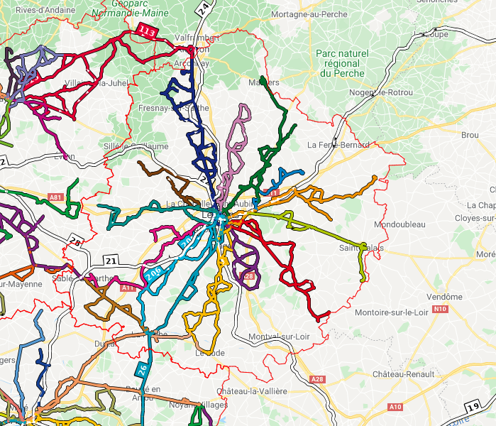 Prendre le car en Sarthe
