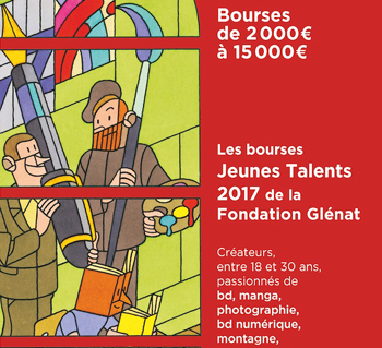 Bourses Jeunes Talents de la Fondation Glénat pour les artistes et créateurs