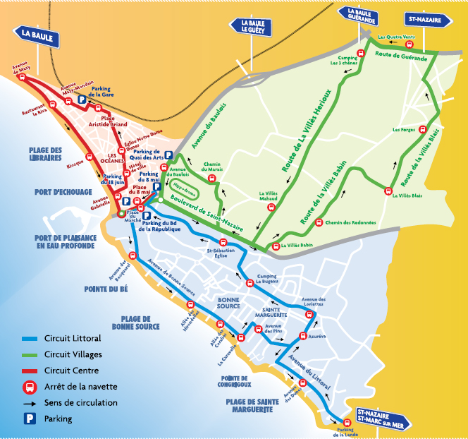 Navettes gratuites pour aller à la plage – Pornichet