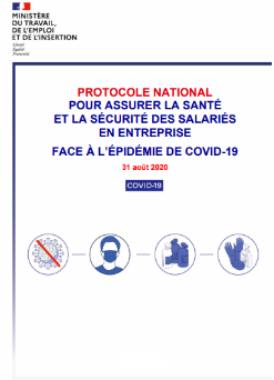 Port du masque au travail obligatoire au 1er septembre 2020