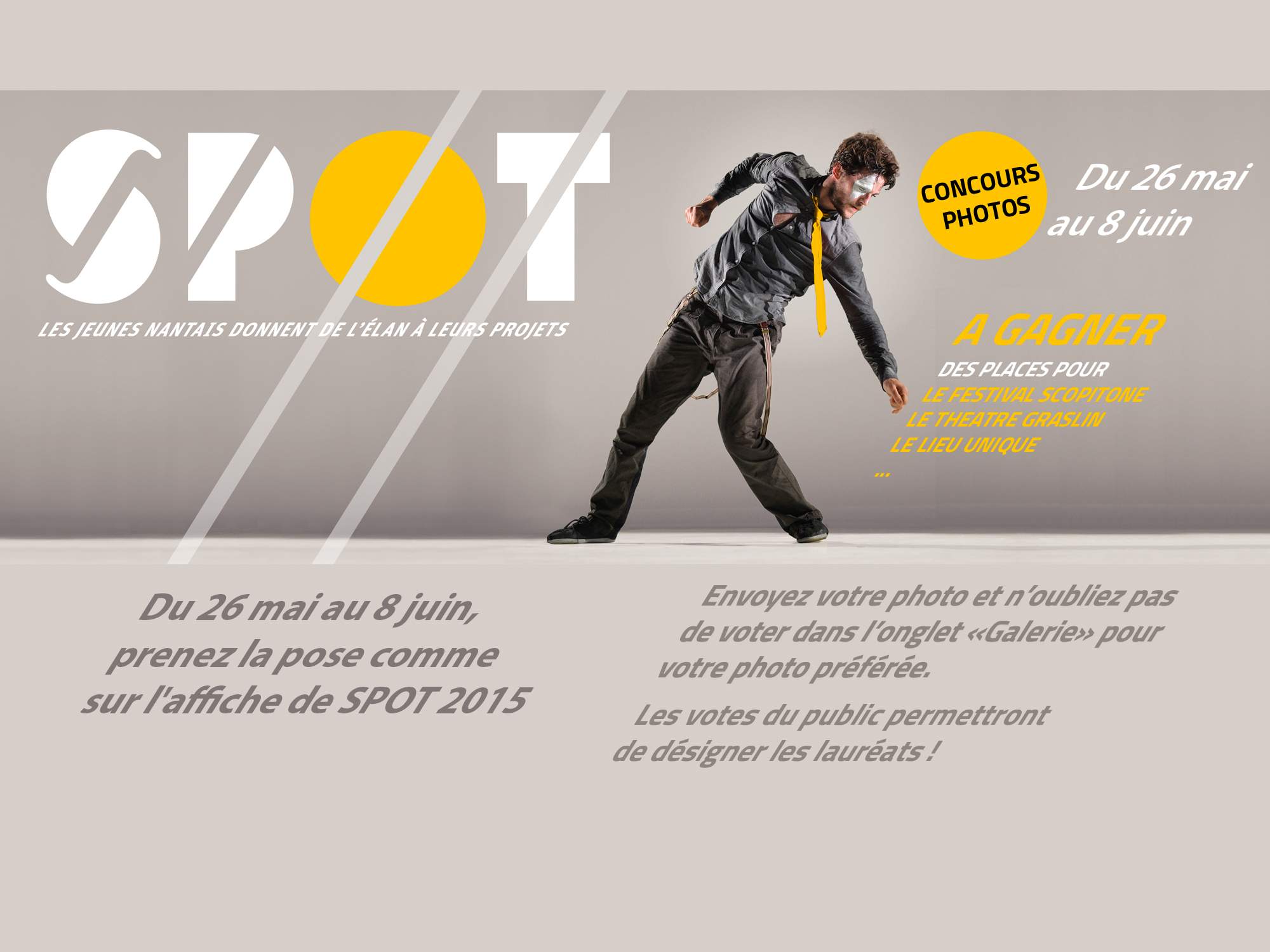 Concours photo SPOT : gagnez des places de concerts et spectacles à Nantes !