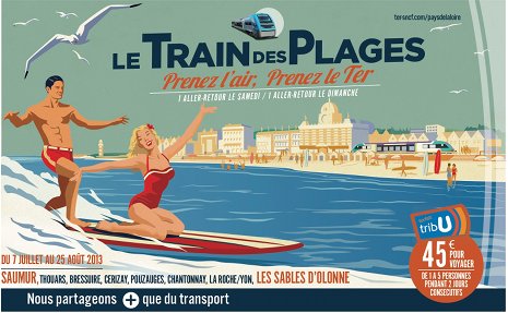 Le train des plages 2016 en Pays de la Loire